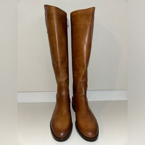 Stelle Monelle Tall Brown Leather Boots Size 8.5 EU Size 39